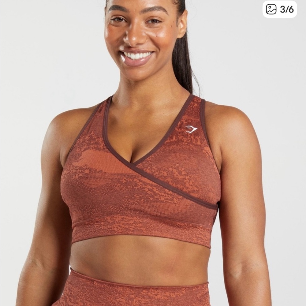 Gymshark Copper Sports Bra And Leggings Set